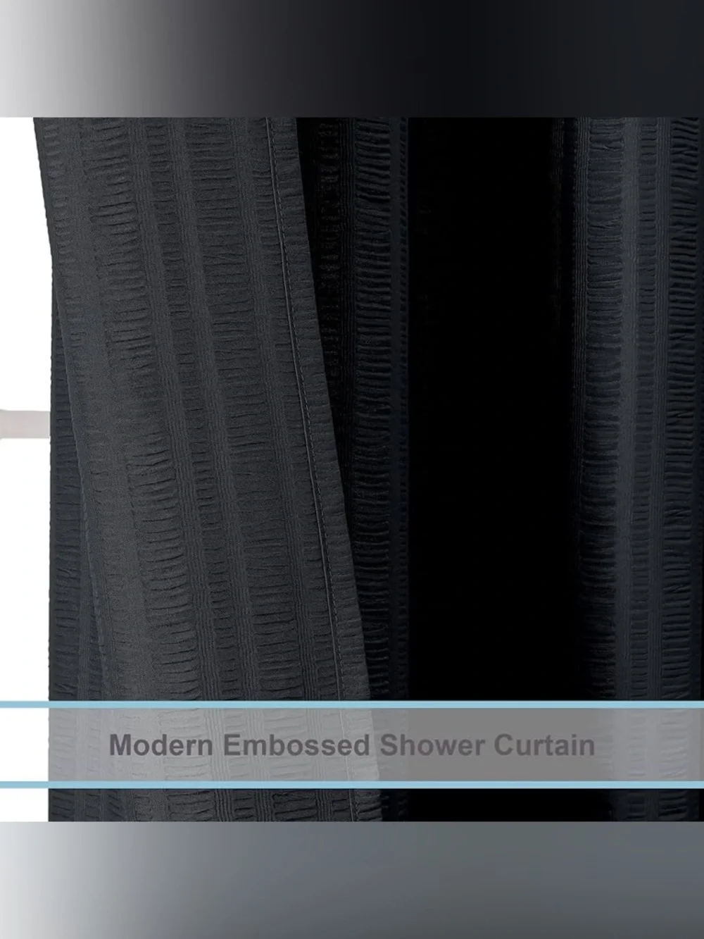 Aiyufeng Moga 3D Embossed Waterproof Fabric Shower Curtain Hotel Quality